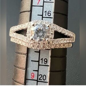 11/9–7  Sterling Silver Wedding Set